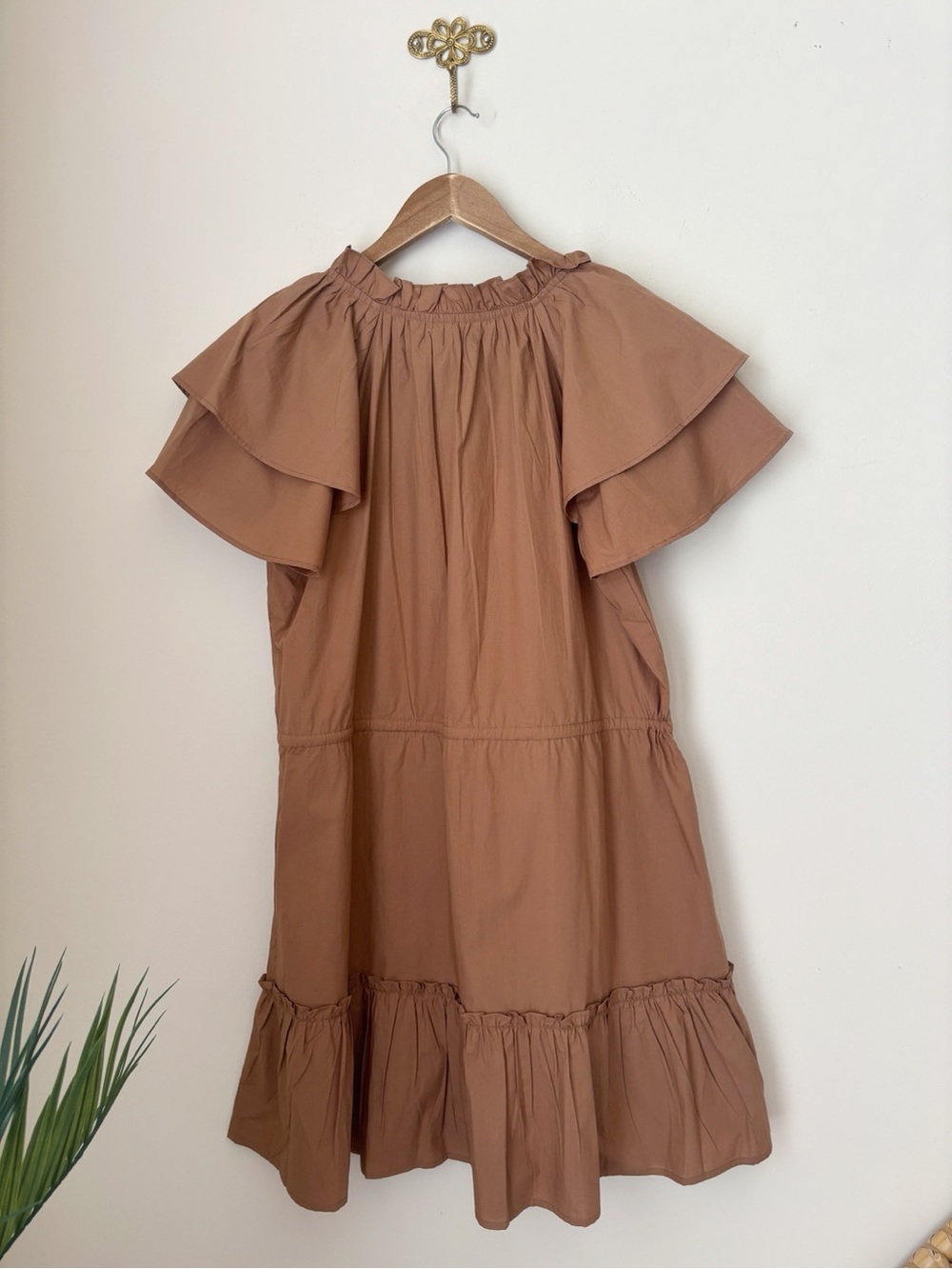 Olivia James the Label Tinsley Dress Penny Brown Large NEW NWT - Picture 6 of 9